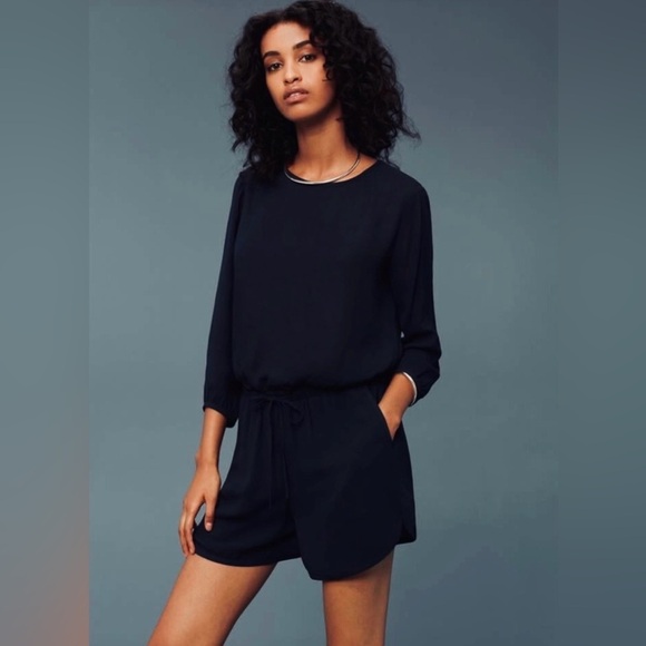 Babaton Aritzia Keagan Navy Blue Romper Playsuit - Picture 14 of 17